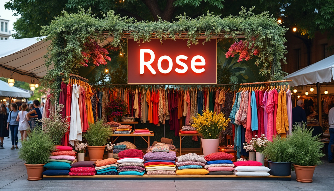 découvrez notre stand de vêtements artisanaux de la marque rose : des créations uniques, tendances et faites main qui feront sensation sur les marchés en 2025. craquez pour l’originalité !